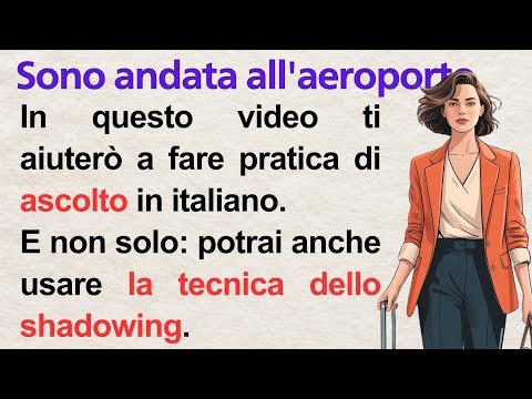 I Went to the Airport in Italian ✈️ | Learn Italian with Simple Story & Shadowing (A1–A2 Level)
