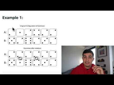 Minimum Domino Rotations for Equal Row