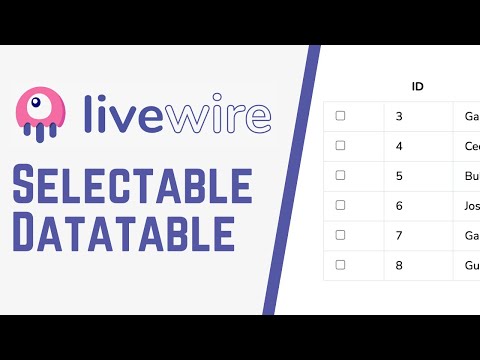 Livewire Datatable with Selectable Columns 👨‍💻 [BEGINNER TUTORIAL]