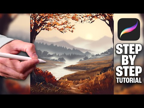 Autumn River PROCREATE TUTORIAL 262
