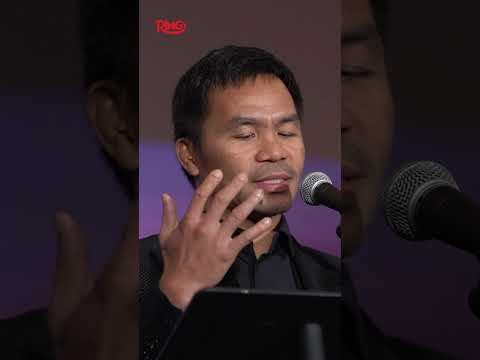 A snippet of Manny Pacquiao’s hall of fame speech 🗣️