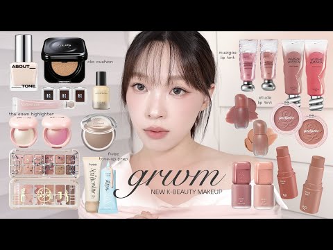 韓妝新品GRWM🕊️CLIO新版黑氣墊/柔美全霧面眼影盤/peripera玫瑰腮紅泥/宋智雅同款霧面唇釉 | heyitsmindy
