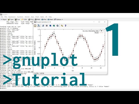 gnuplot Tutorial 1: basic Plotting tips & tricks, errorbars, png output