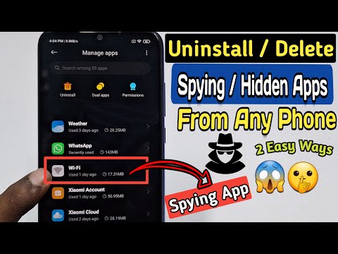How to Uninstall or Delete Spying Hidden Apps👌 2025