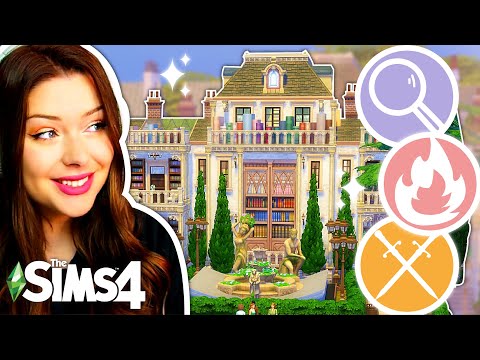 Each Room is a Different Book Genre in The Sims 4 Build Challenge