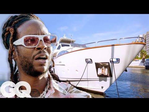 2 Chainz Checks Out a $15,000,000 Super Yacht with a Jet Ski Garage | GQ