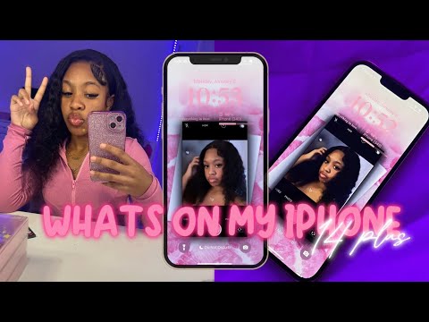 WHATS ON MY IPHONE 14 PLUS| ios 17 + app recommendations|| IAMSANAII