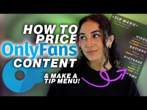 How To Price OnlyFans Content (& Make an Tip Menu)