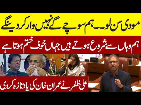 🔴 PTI  Ali Zafar Speech in Senate on Pakistan-India Tensions 🇵🇰🇮🇳 | "Modi, We Won't Just Think