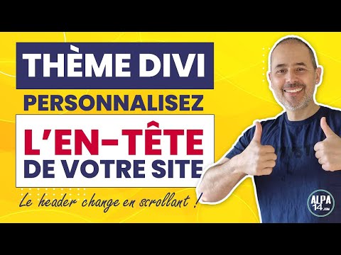 Thème Divi : Personnaliser l'en-tête d’un site web | Tutoriel header complet