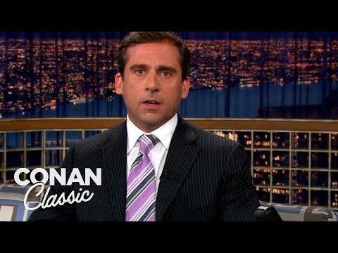 Steve Carell’s Impression Of A Joyless Laughing Guy | Late Night with Conan O’Brien
