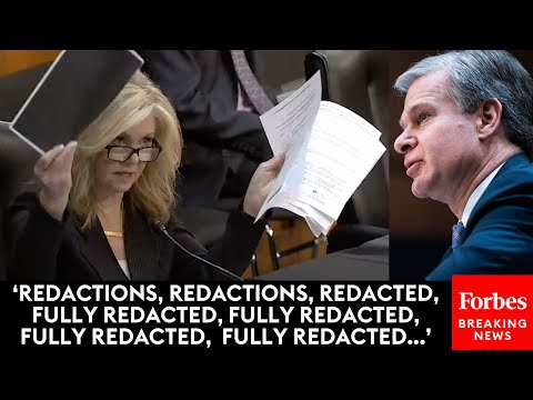 Marsha Blackburn Grills FBI's Wray About 'Heavily Redacted' Search Warrant For Trump Twitter Account