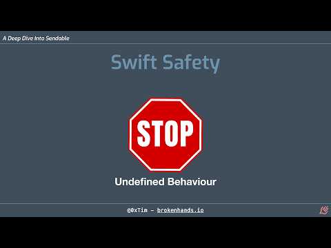 A Deep Dive Into Sendable for the Apple Developer - Tim Condon - SwiftCraft 2024