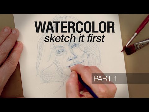 My exact watercolor portrait prep process! (Part 1)