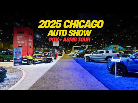 4K Tour of the 2025 Chicago Auto Show | ASMR