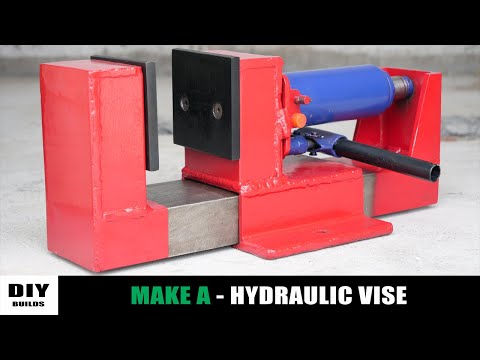 Make A Hydraulic Vise | Homemade Hydraulic Metal Bench Vise | DIY