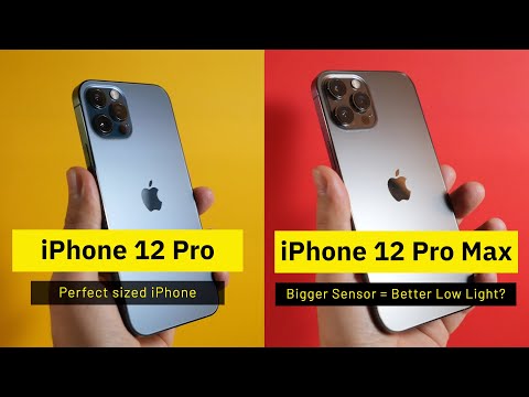 What's the difference? iPhone 12 Pro vs iPhone 12 Pro Max | Camera Comparison - Low Light Test