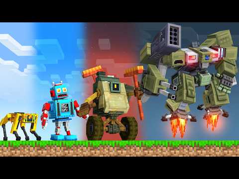 Upgrading a Robot Into a GOD in Minecraft