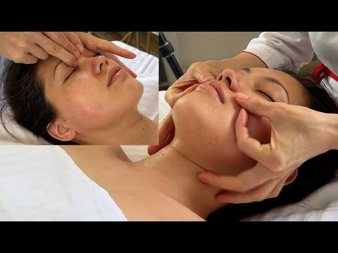 The best FACE MASSAGE for swelling and wrinkles. LYMPHATIC DRAINAGE + LIFTING