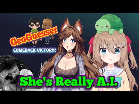 [So this is Neuro Sama?] (And DougDoug) "Kyoto Japan!" AI Geo Guesser Battle reaction
