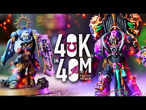 Emperor's Children vs Emperor's Sword. Warhammer 40k in 40m