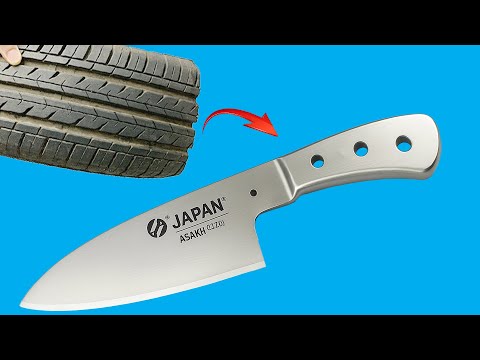 Your knife will last forever if you know this! Make super durable knife handle from car tire