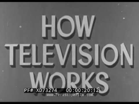 " HOW TELEVISION WORKS " 1950 BRITISH EDUCATIONAL FILM   TV BROADCAST & SIGNAL TRANSMISSION  XD73274