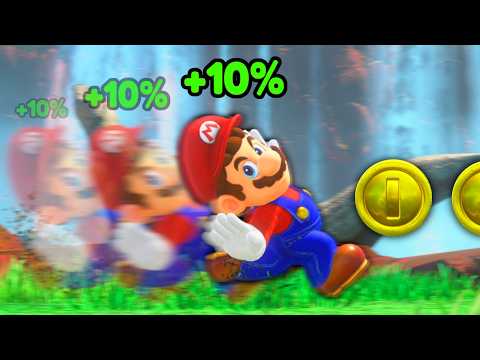 Mario but he gets Faster Every Coin