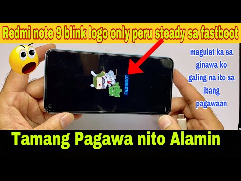 Redmi Note 9 Sa Fastboot lang ok Kapag ipower on logo2x lang | Ganito mo lang Sulosyunan!