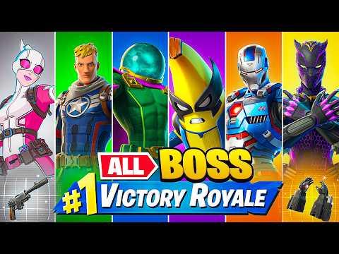 Winning With *EVERY* Season 4 BOSS in Fortnite!