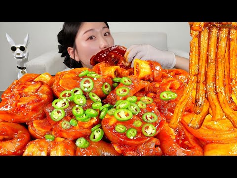 ASMR 쫀득쫀득 우족찜 다시 한번 만들어봤습니다😤 우족찜 분모자당면 리얼먹방 :) Steamed beef with beef and beef MUKBANG