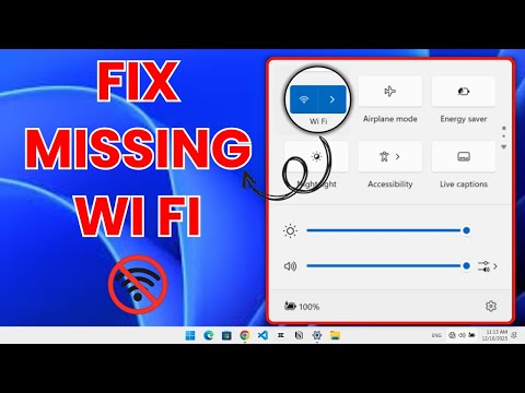 Fix WiFi Not Showing in Windows 11 | Fix Missing WiFi