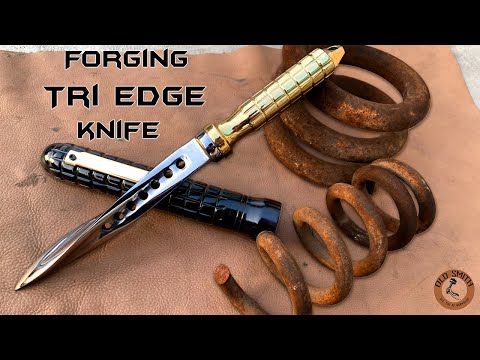 Forging JAGDKOMMANDO KNIFE Out of Rusty Coil Spring