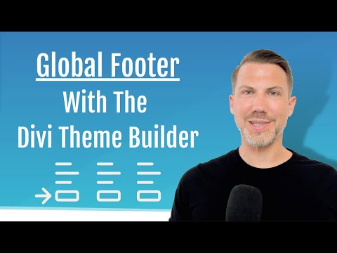 6.4 Create a Global Footer in the Divi Theme Builder
