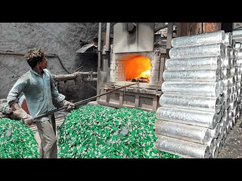 Amazing Aluminum Scrap Recycling Process to Make Aluminium Wire in Extrusion Plant