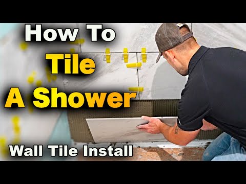 How To Tile A Shower Pt. 2 - Installing Wall Tiles