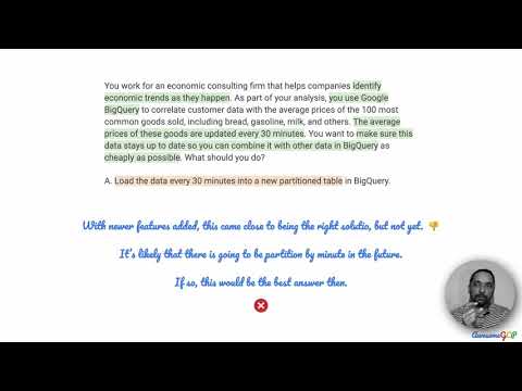 PDE-7 Quick, GCP Professional Data Engineer - BigQuery, federated queries, cloud storage, dataflow