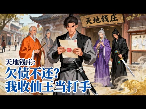 《天地錢莊：欠債不還？我收仙王當打手》仙界第一美人容顏是我貸的，無敵仙王兵器是我借的，如今全員賴賬？看我拿着合同上門，把欠債的統統變成打工仔！#历史#玄幻#小说
