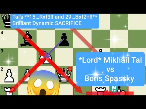 "Genius !!!" Mikhail Tal 😱UNSTOPPABLE ATTACK *🤯Sacrifice After Sacrifice* To Boris Spassky || 1973