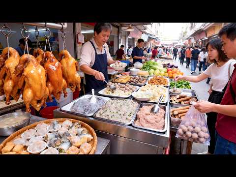 中國廣州本地人最愛的便靚正大早市,新鮮手打的18元1斤順德魚滑,7元一碗手擂芝麻糊香滑醇厚,11元4斤鐵棍山藥被搶購,燒臘一條街超實惠,柚子皮炒菜真稀奇,新會陳皮曬滿街角,真是地道的老廣綜合市場天花板