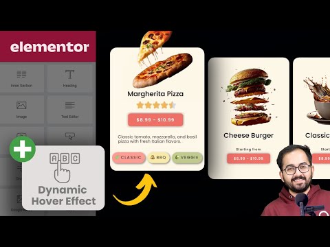 Dynamic Card Hover Effect - Elementor Flexbox Container