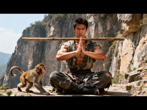 Kung fu movie! A surviving baby grows into a martial prodigy, ruling the world with a wooden staff!