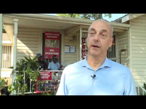 Richard Overton's home gets makeover