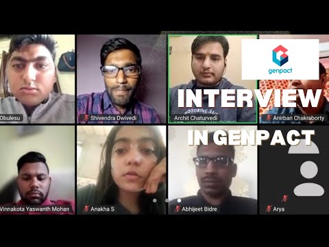 Genpact interview Live #interview