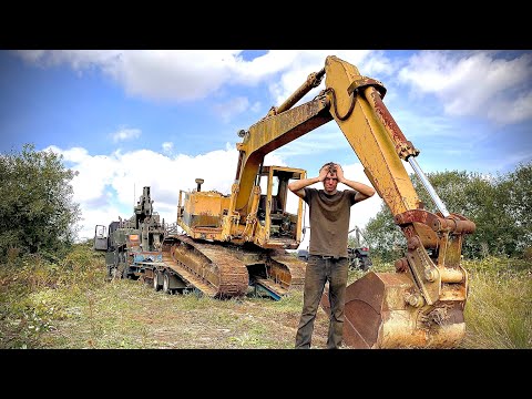 Liberating The Caterpillar Excavator after its 25 year sleep..