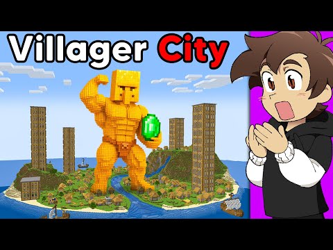 I Found Villager City in Minecraft