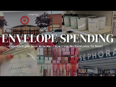 Shop With Me Spending From My Envelopes | How I Shop Using Cash Envelopes | Target, Sephora, Walmart