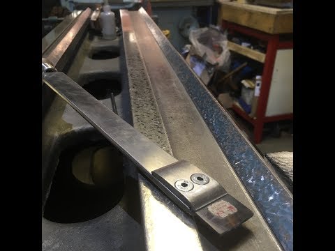 Hollbrook 4 - Hand scraping a lathe bed in under 40 hrs