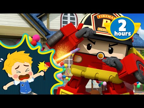 The Fireworks are Exploding│Learn about Safety Tips│Exciting Firework Play│2 Hour│Robocar POLI TV