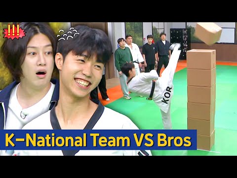 [Knowing Bros] ＂Is This What an Oly*pic Athlete Does?＂ Judo Breakfall vs Taekwondo Kicking Game 🤣